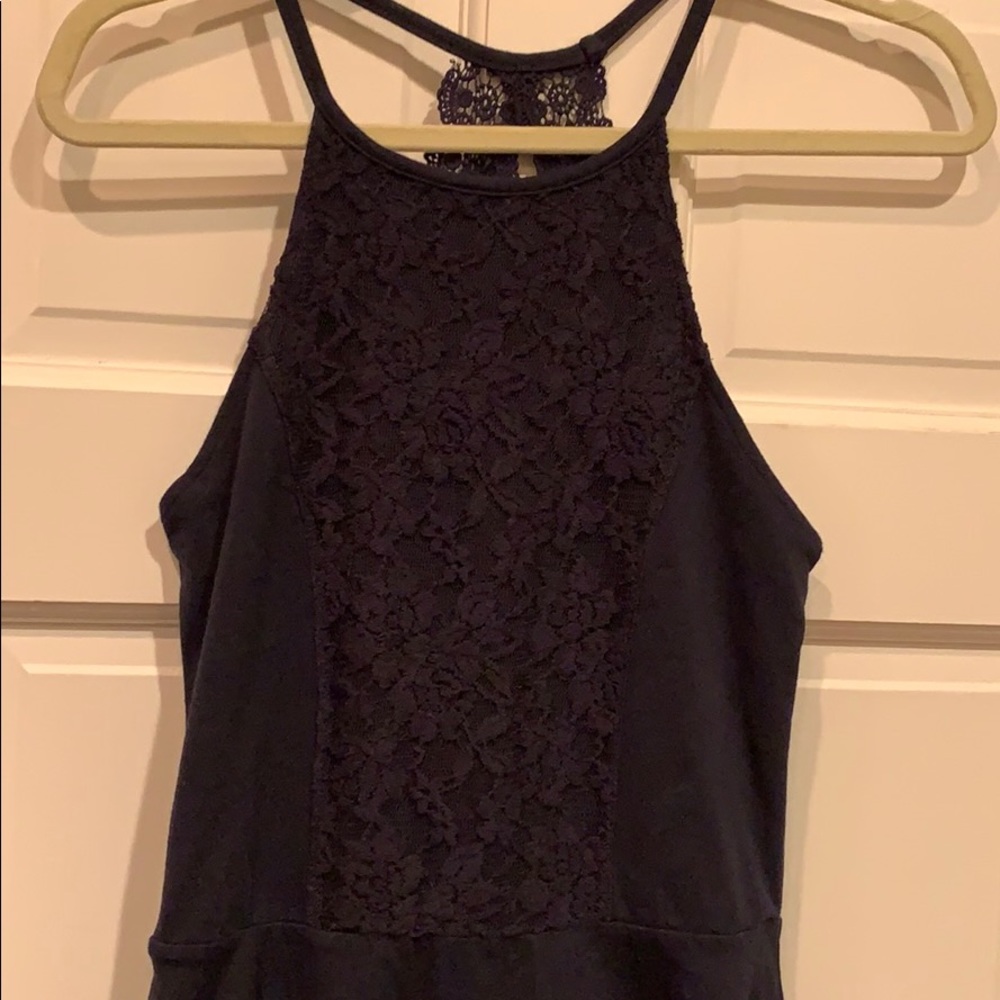 Abercrombie & Fitch navy skater dress. NWT. Sz M